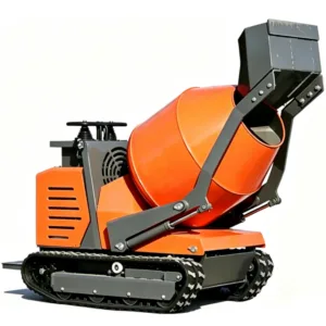 HOT CONSMAC 500L Mélangeur ya Crawler, Puissance,320L Sortie pona Mini Construction