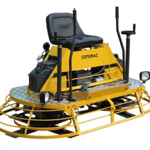 CONSMAC ST830 Ride-On Concrete Trowel Machine Twin-Cylinder Gasoline Engine 13.0HP High Efficiency Concrete Floor Finishing Tool