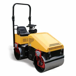 CONSMAC 30KN Exciting Force Mini Double Steel Wheel Compactor 0.5mm Amplitude 70HZ Vibratory Roller CE Approved for Sale